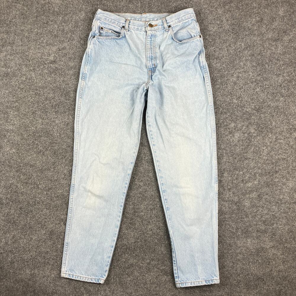 Chic Jeans Womens Size 10-12 Light Wash High Waist Tapered Leg Vintage